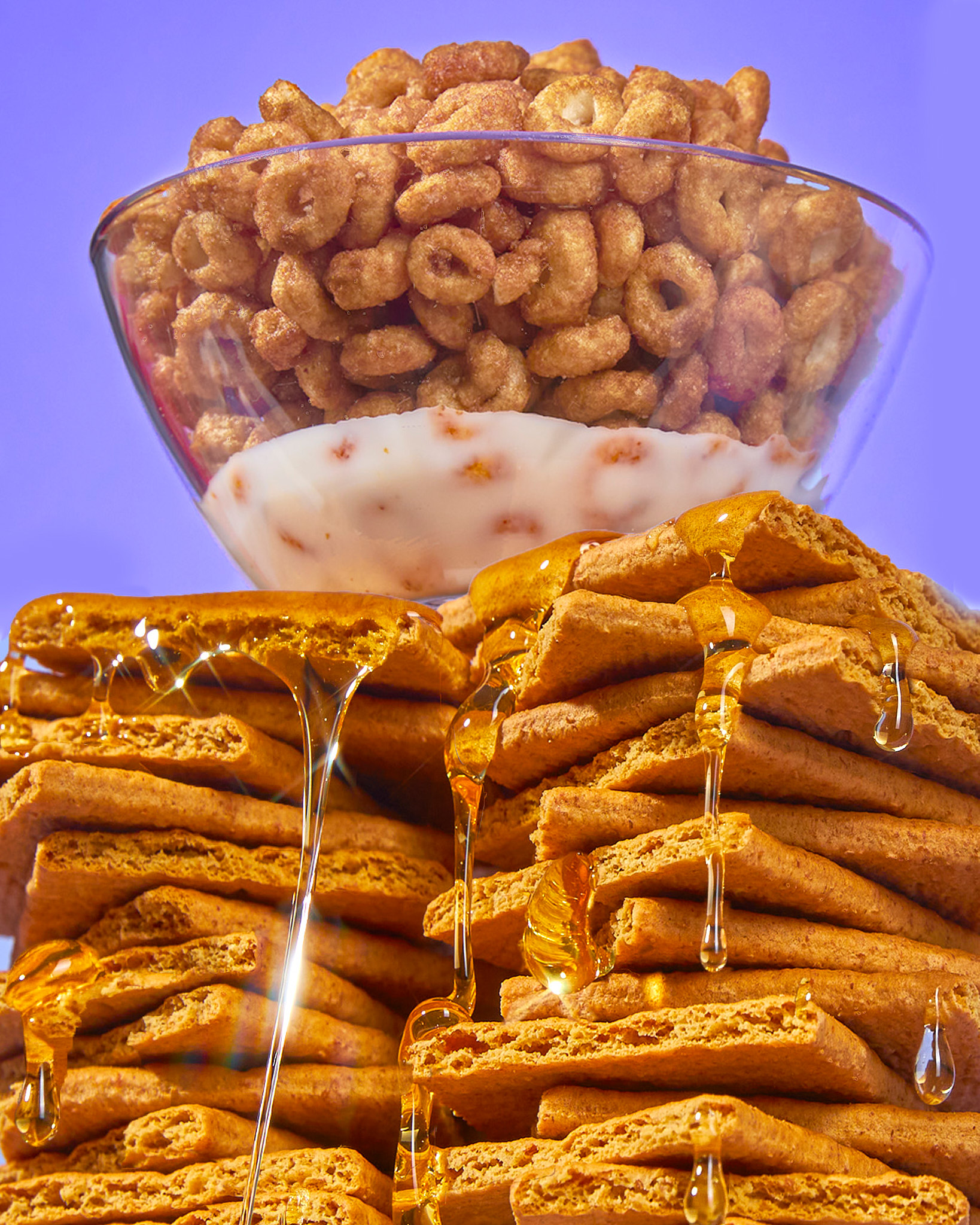 photographer and director maddie eickhoff photographs cereal brand magic spoon at table top food product photography